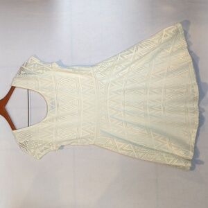 Derek Heart‎ Ivory Fit & Flare Mini Dress XL